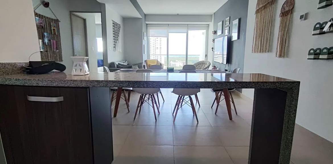 departamento amueblado en renta Cancún Torre Buenos Aires