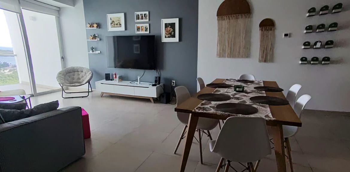 departamento amueblado en renta Cancún Torre Buenos Aires