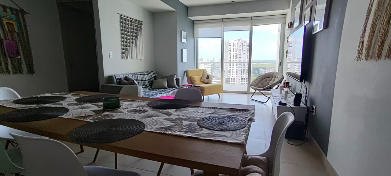 departamento amueblado en renta Cancún Torre Buenos Aires