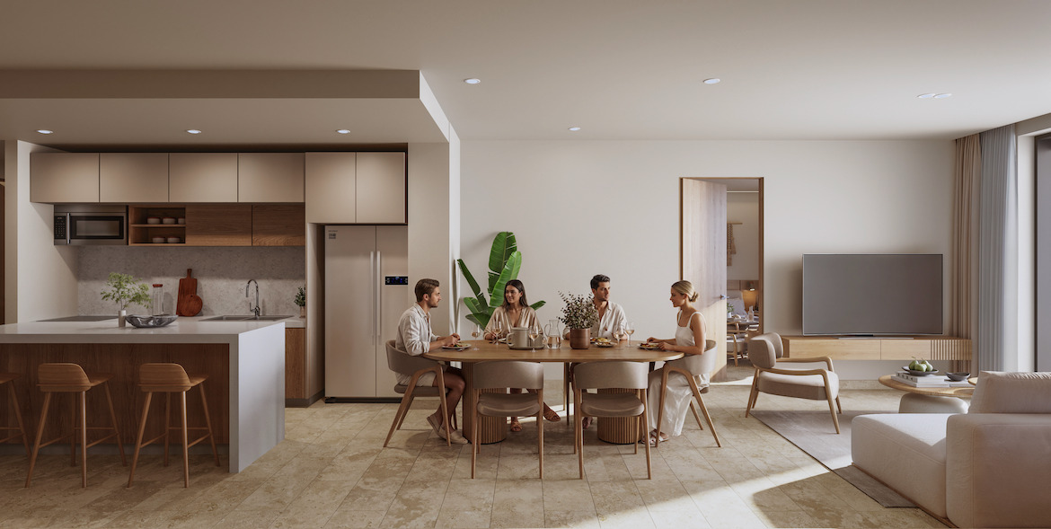 Departamentos Puerto Morelos frente mar