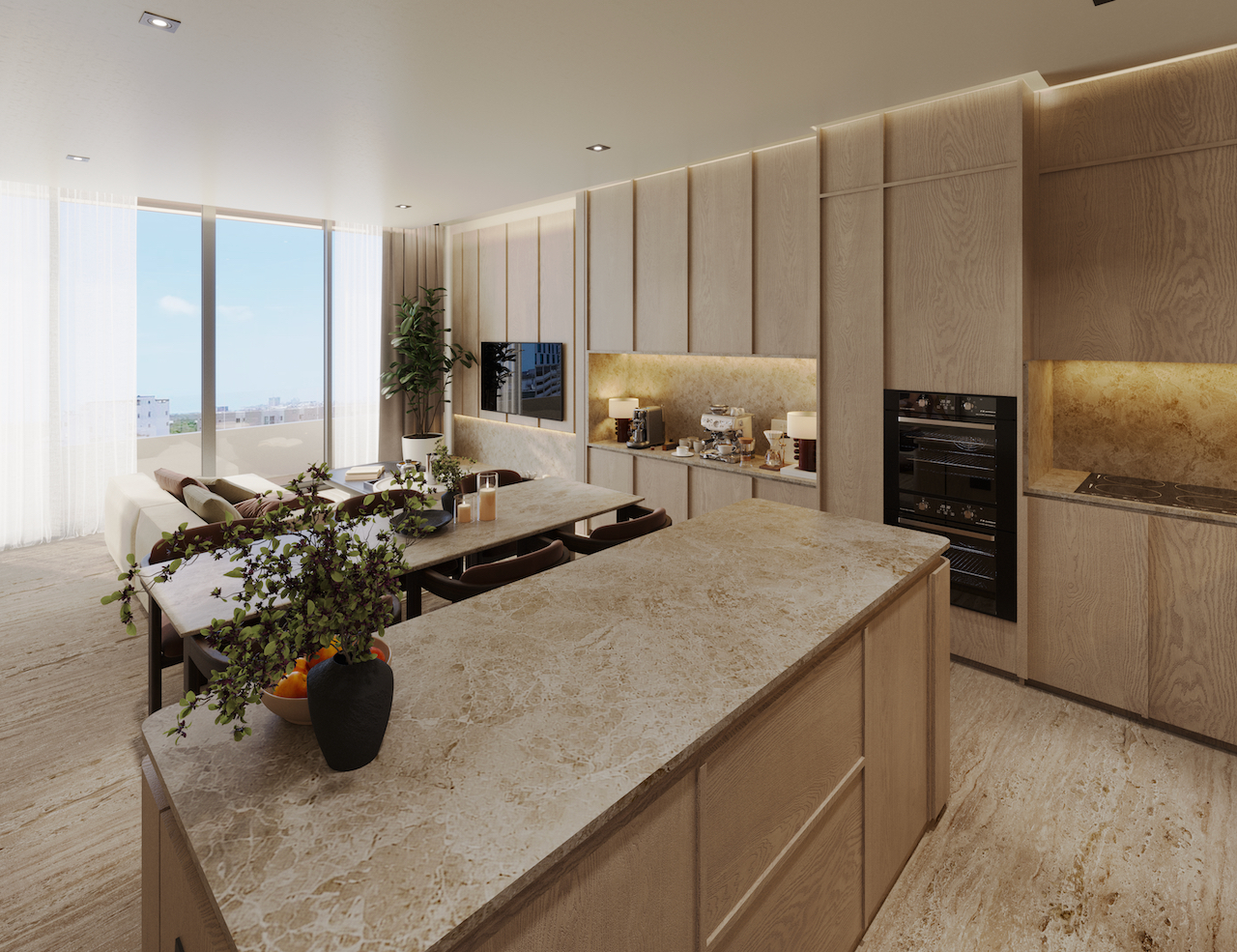 Cocina moderna de residencia en Cielo by Casan Cancún