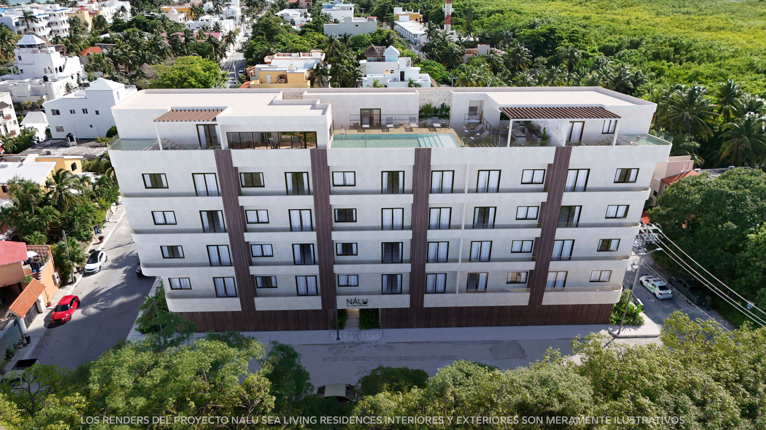 Nalu Sea Living Residences Puerto Morelos Fachada