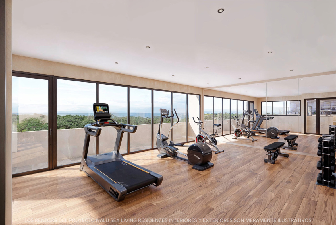 Nalu Sea Living Residences Puerto Morelos Gym