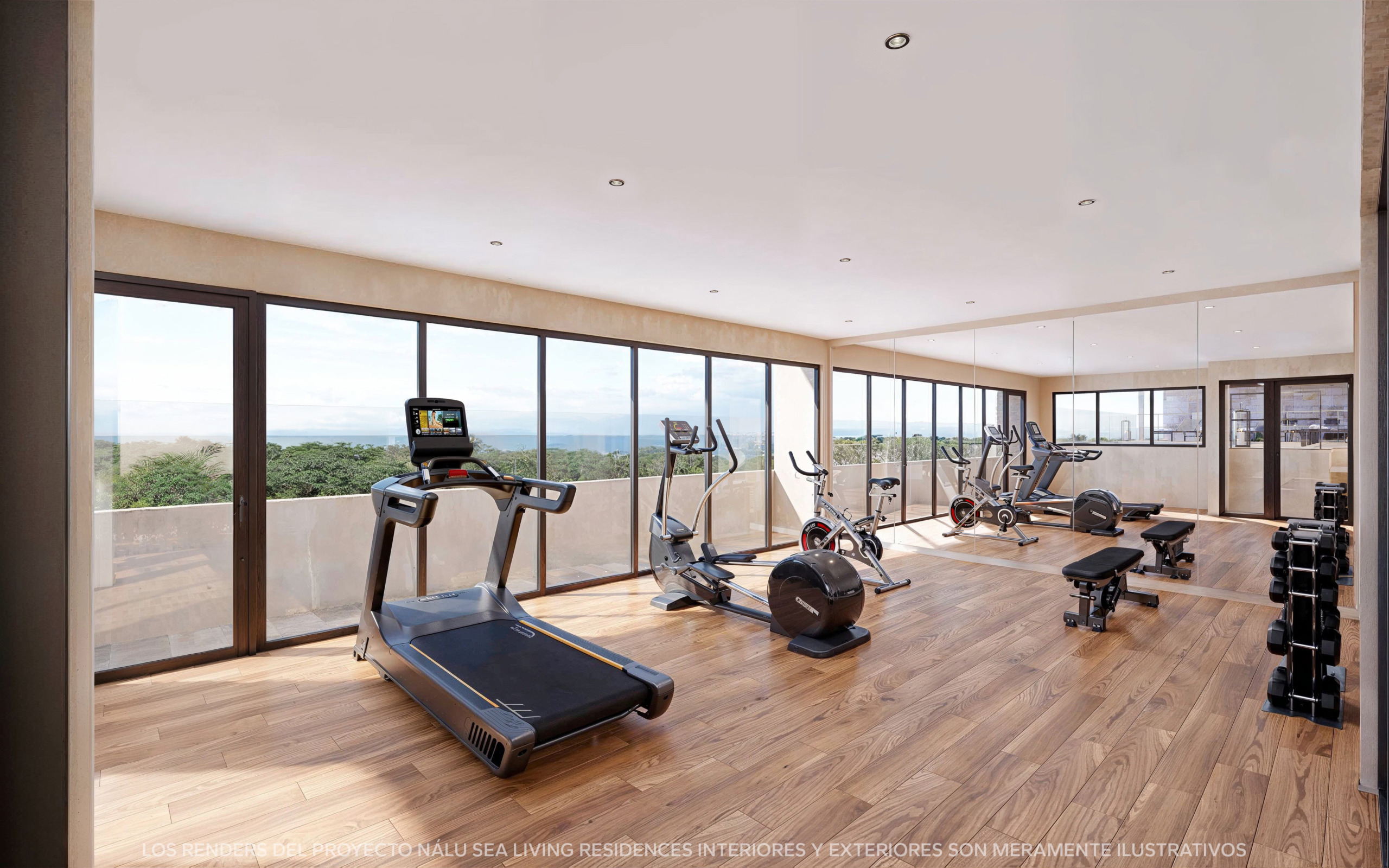 Nalu Sea Living Residences Puerto Morelos Gym