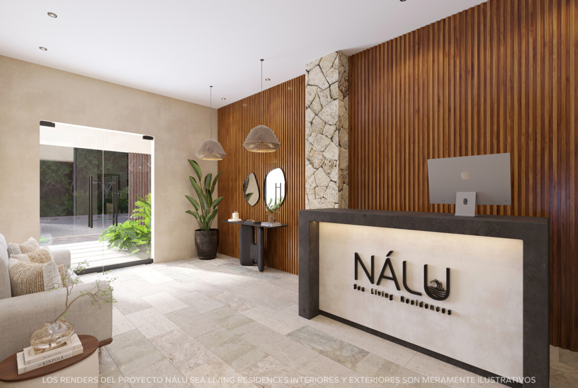 Nalu Sea Living Residences Puerto Morelos Lobby