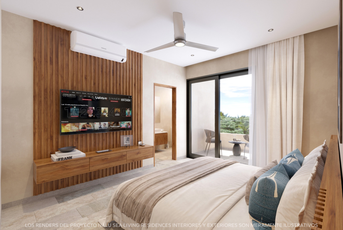 Nalu Sea Living Residences Puerto Morelos Recamara