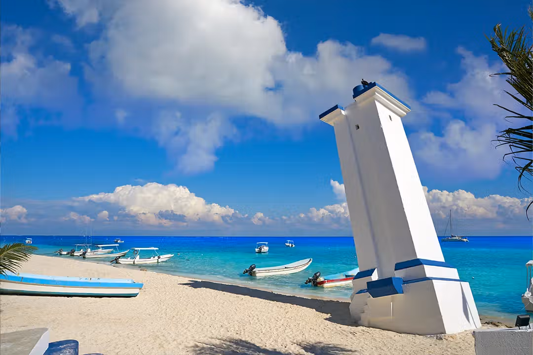 Playa y comunidad residencial en Puerto Morelos Quintana Roo